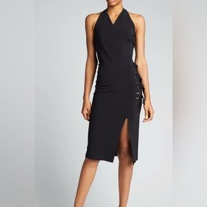 Elegant Black/Gold Chiara Boni La Petite Robe Halter Dressed